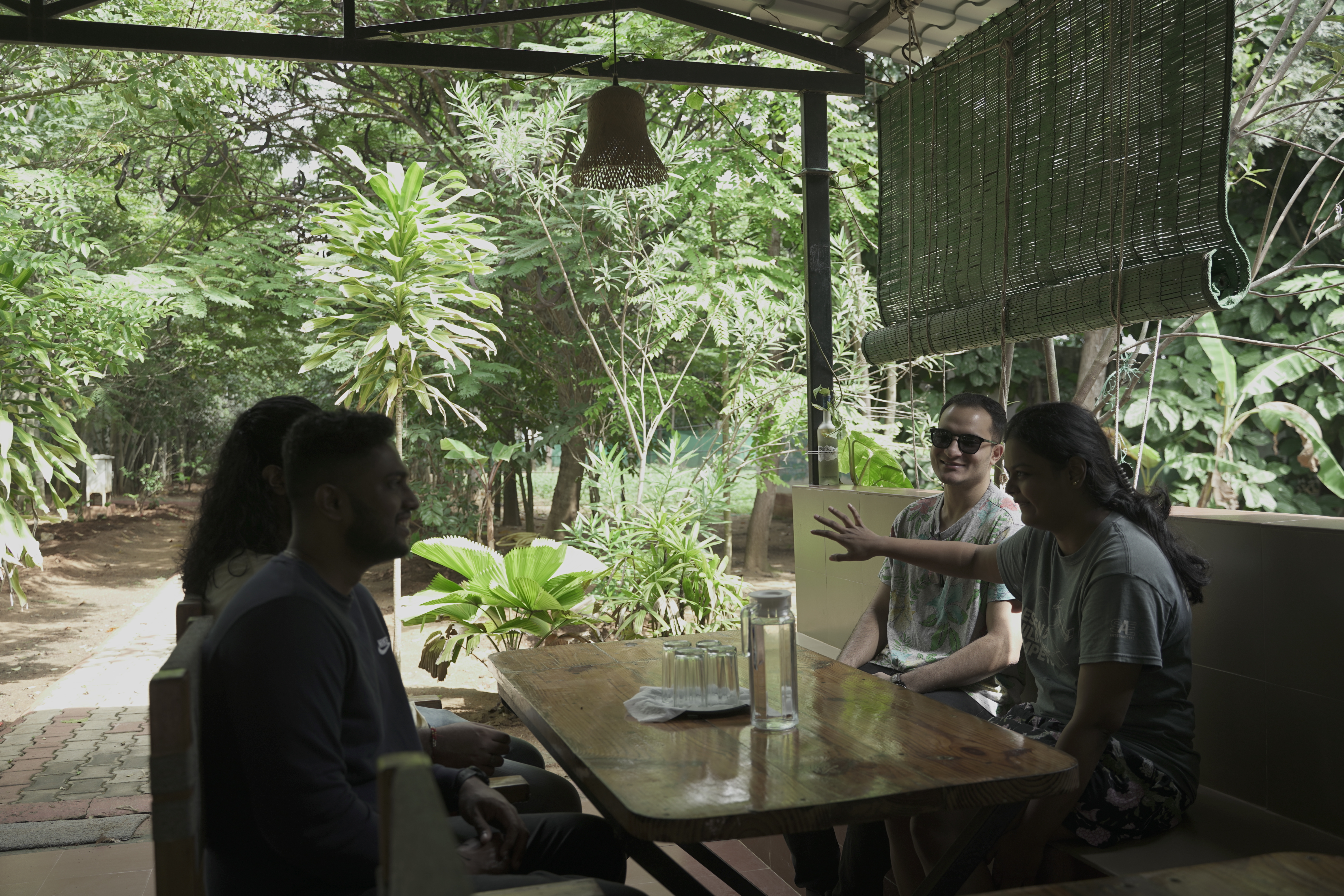 Guests relaxing on the veranda